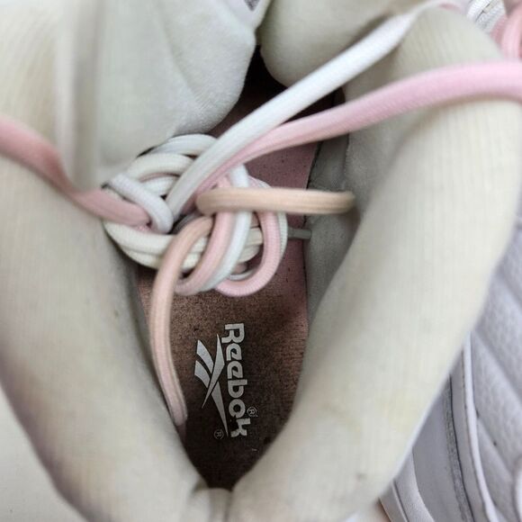 REEBOK Question Mid Allen Iverson Pink Toe White and Pink Sneakers Size 9.5 Mens - Picture 10 of 10